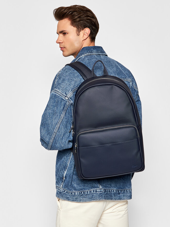 Mochila Lacoste Bacckpack NH2583HC Azul marino zapatos.es