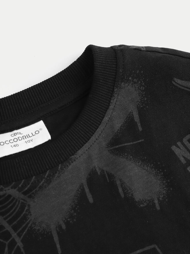 Coccodrillo Coccodrillo Camiseta ZC4143202GBJ Negro Regular Fit
