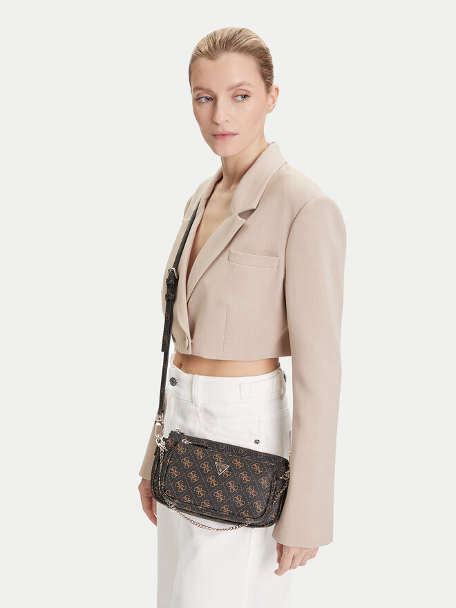 Guess Ročna torba Guess Noelle II Mini HWQG96 72710 Rjava