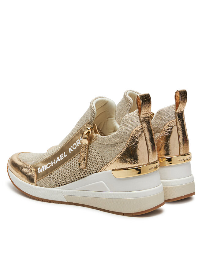 MICHAEL Michael Kors Sneakersy MICHAEL Michael Kors Willis Wedge Trainer 43R5WIFS3D Złoty