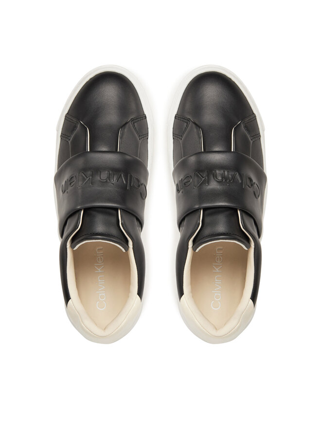 Calvin Klein Sneakersy Calvin Klein Cupsole Slip On - He Nappa HW0HW02471 Czarny