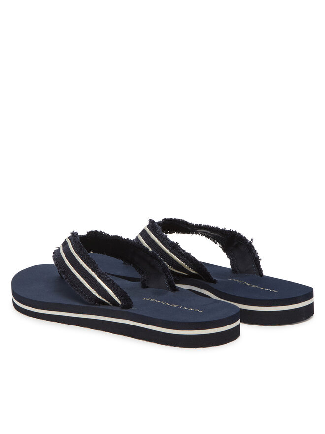 Tommy Hilfiger Джапанки Tommy Hilfiger TH Webbing Beach Sandal FW0FW08739 Тъмносин