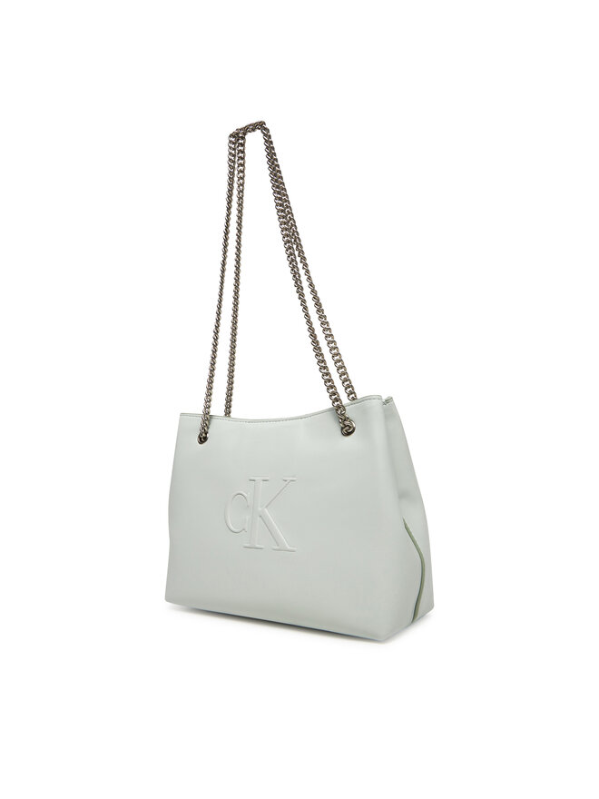 Calvin Klein Jeans Сумка Calvin Klein Jeans Sculpted Chain Shoulder Bag LV04K3163G Сірий
