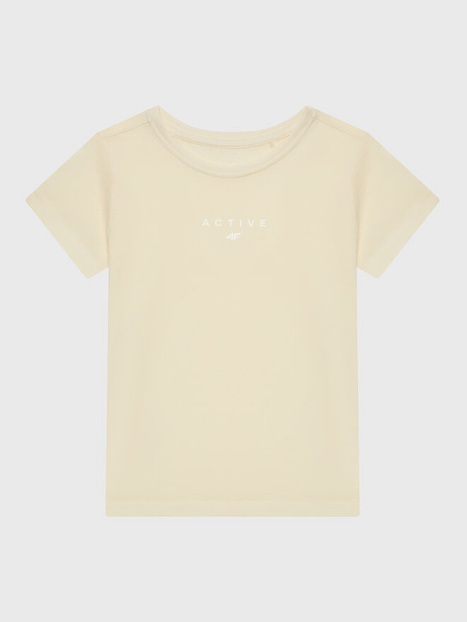 4F 4F Camiseta HJZ22-JTSD002 Beis Regular Fit