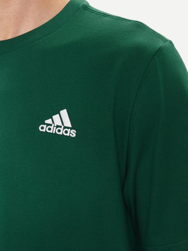 adidas adidas Camiseta Essentials Single Jersey Embroidered Small Logo IJ6111 Verde Regular Fit