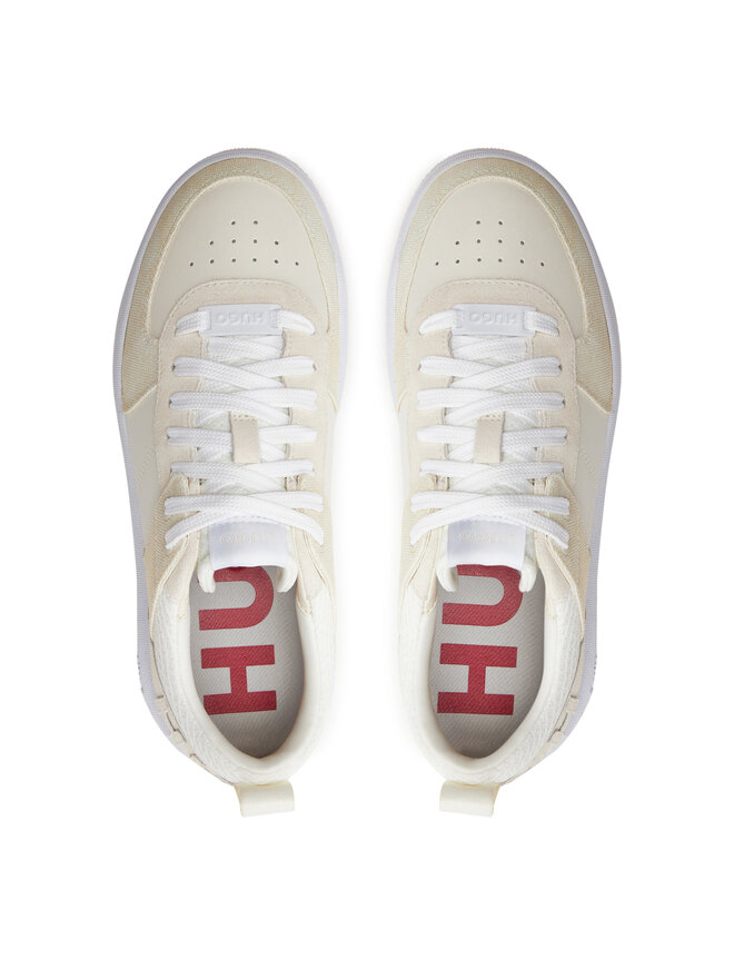 HUGO Sneakersy Hugo Kilian Tenn Dnmpu 50517155 Écru