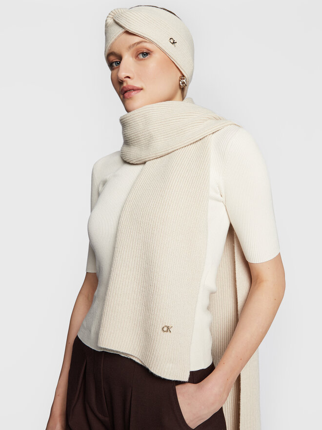 Calvin Klein Sciarpa Calvin Klein Re-Lock K60K610415 Beige