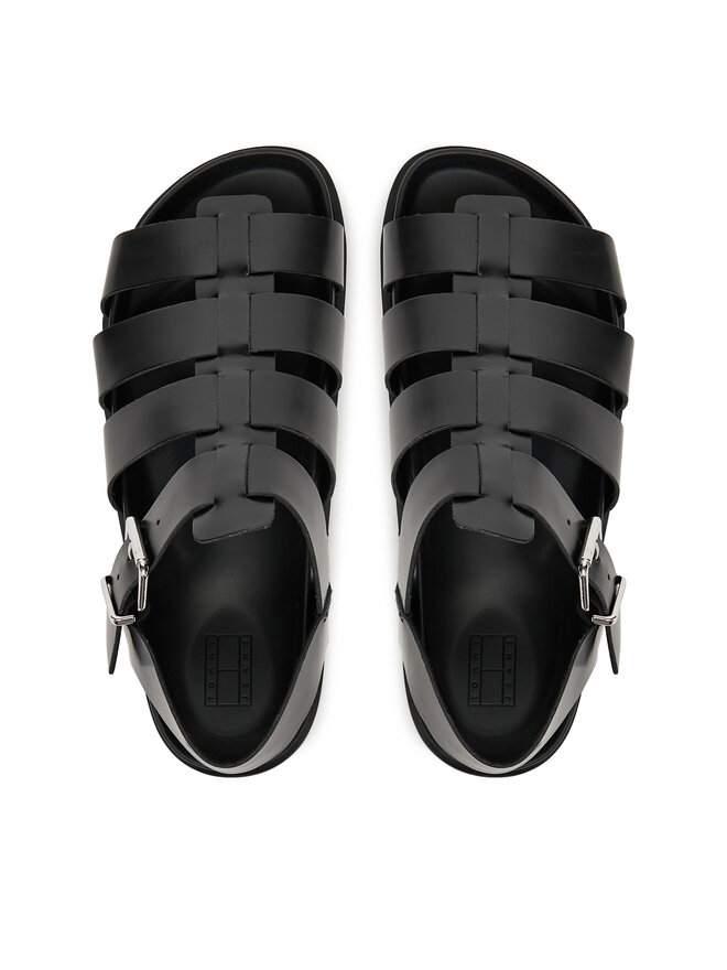 Tommy Jeans Босоніжки Tommy Jeans Tjw Fisherman Patent Sandal EN0EN02874 Чорний