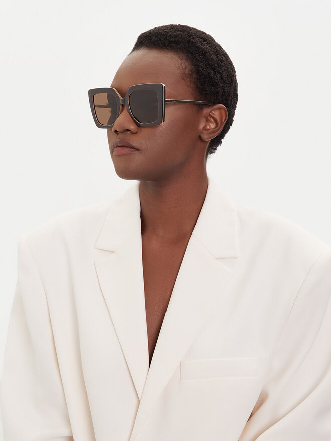 Max Mara Slnečné okuliare Max Mara Design4 MM0051 50E Hnedá
