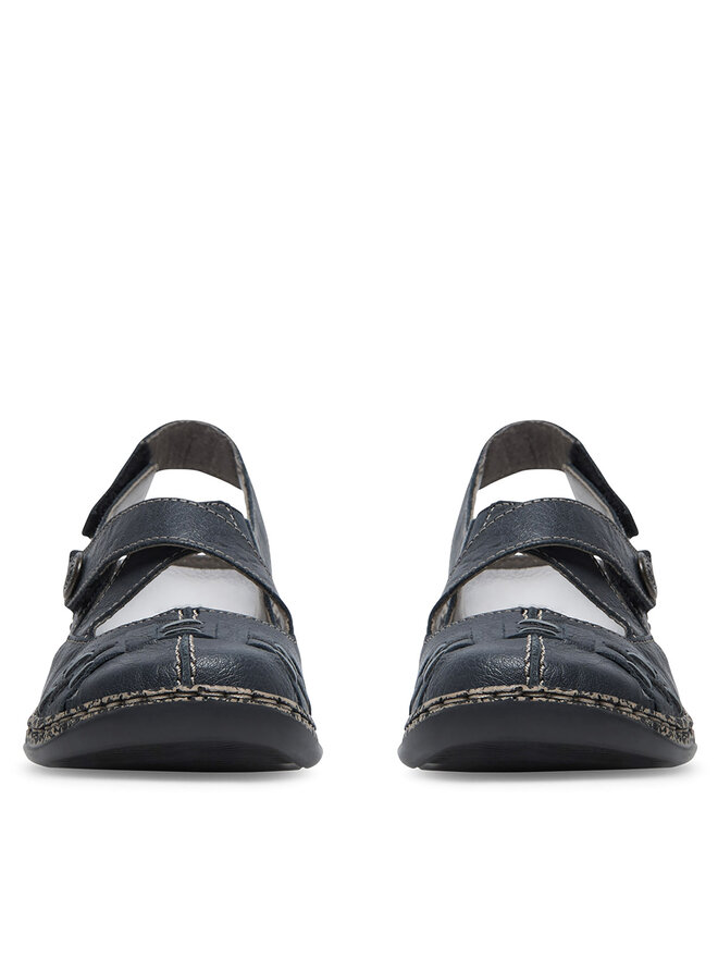 Rieker 46367 ballerina's voor dames, Witte Combinatie 46367 80, 21.5 EU