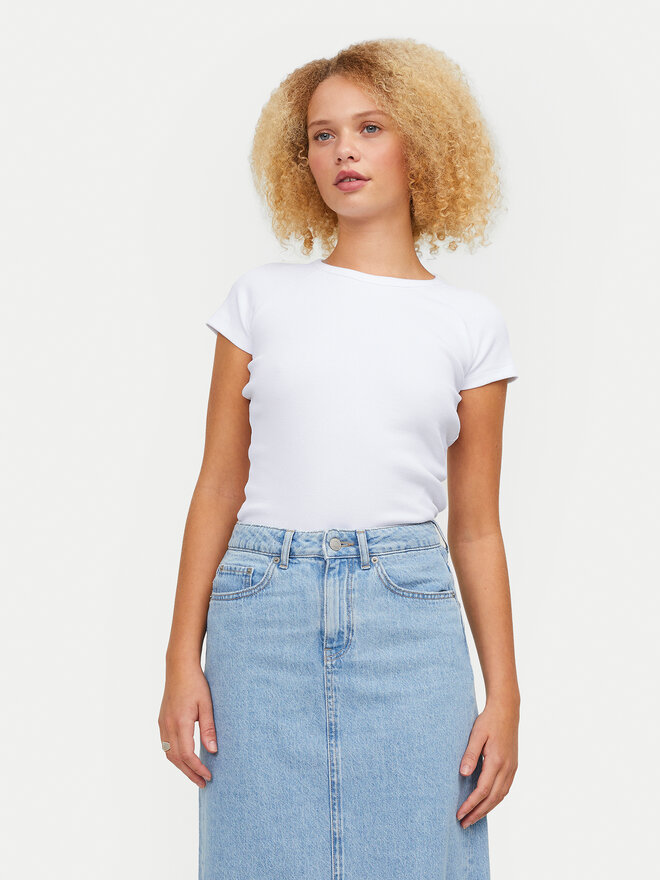 JJXX JJXX Camiseta Friend 12241611 Blanco Slim Fit