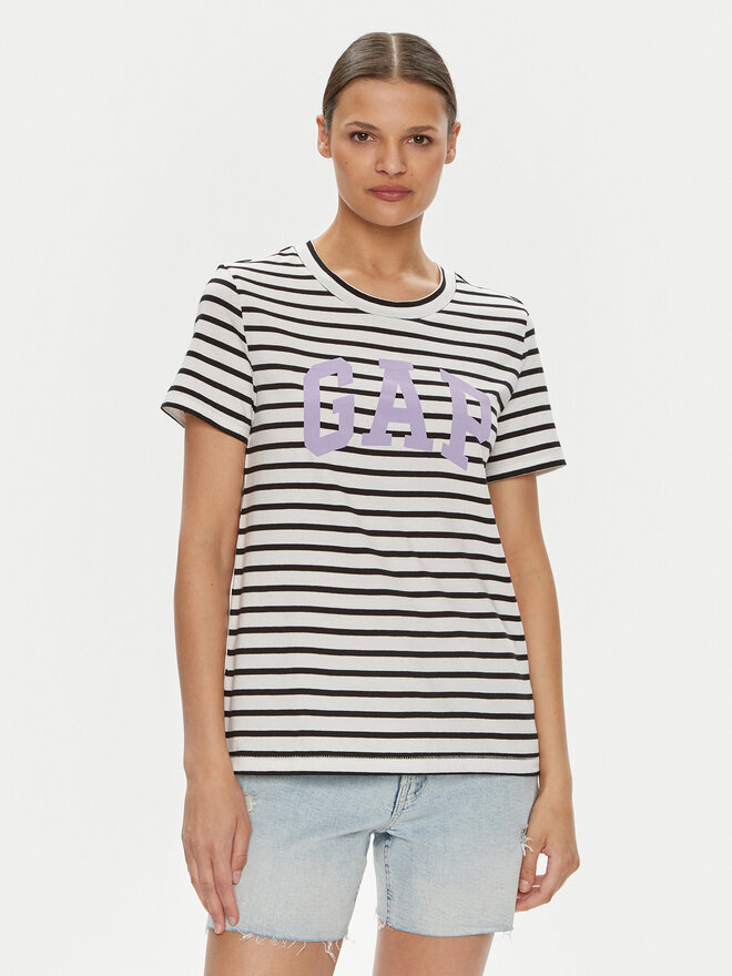 Gap Gap Marškinėliai 616788-01 Juoda Regular Fit