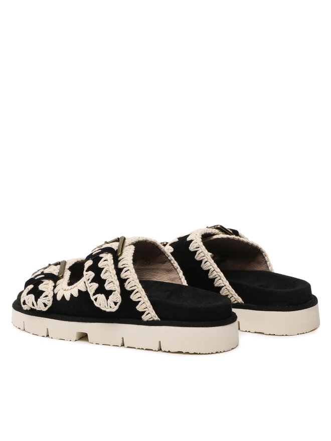 Mou Iešļūcenes Mou New Bio With Buckles SW461005A Melns