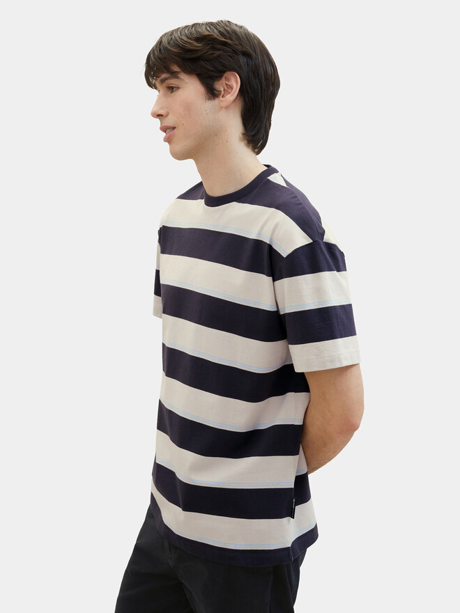 Tom Tailor Denim Tom Tailor Denim Camiseta 1040844 Beis Relaxed Fit