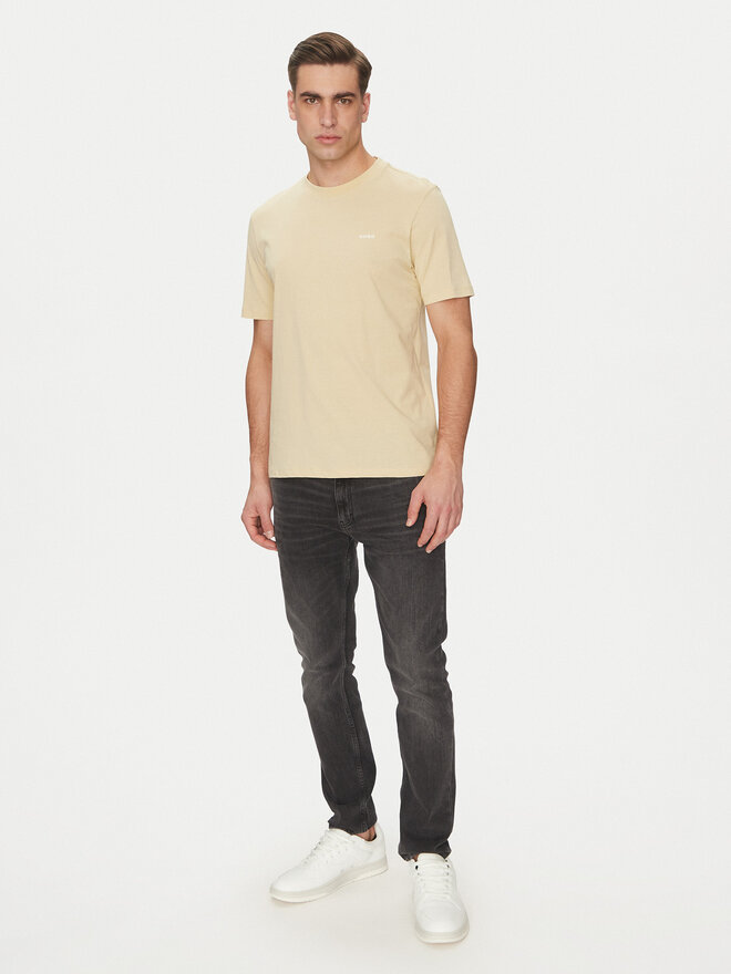 HUGO HUGO Camiseta Dero222 50466158 Beis Regular Fit