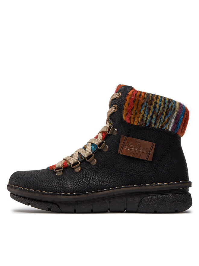 Rieker Botine Rieker 73343-00 Negru