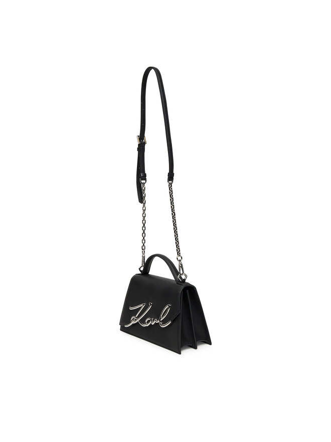 KARL LAGERFELD Ročna torba KARL LAGERFELD A1W30036 Črna