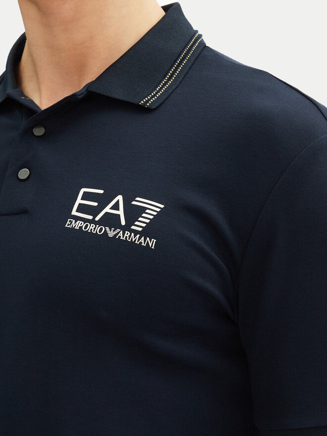 EA7 Emporio Armani EA7 Emporio Armani Поло 7M000300 AF13739 UB102 Cиній Slim Fit