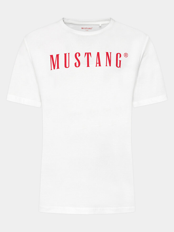 Mustang Mustang Marškinėliai Austin 1014695 Balta Regular Fit