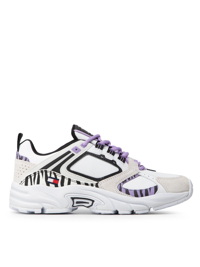 Tommy Jeans Сникърси Tommy Jeans Archive Wild Animal Runner EN0EN01646 Бял