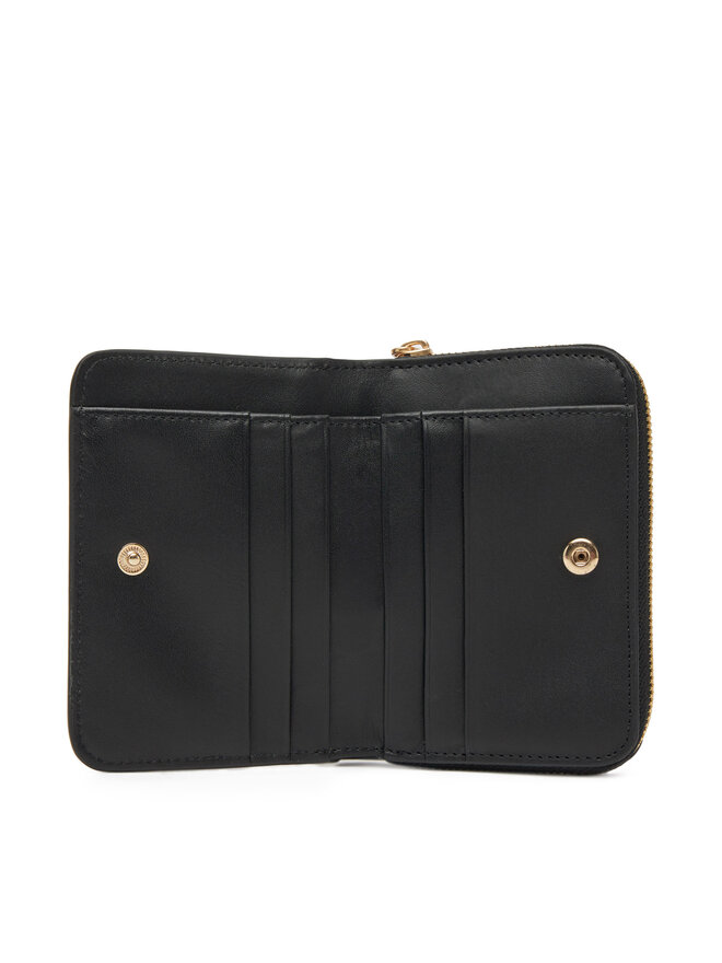 Calvin Klein Veľká pánska peňaženka Calvin Klein Minimal Monogrm Lthr Med Flap Zi LV04F1064G Čierna