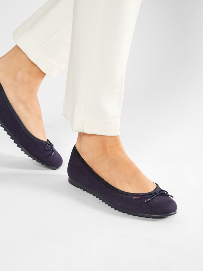 Tommy Jeans Ballerinas Tommy Jeans Essential Tommy Jeans Ballerina EN0EN01284 Dunkelblau
