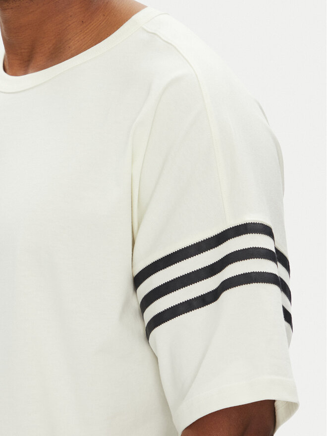 adidas adidas Marškinėliai Neuclassics HZ3698 Balta Oversize