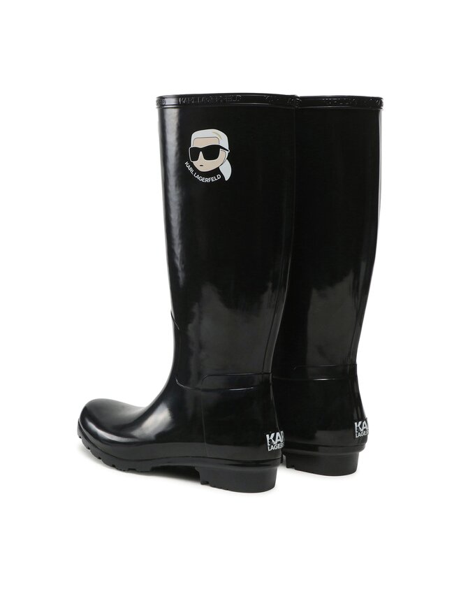KARL LAGERFELD Гумени ботуши KARL LAGERFELD KL47090N Черен