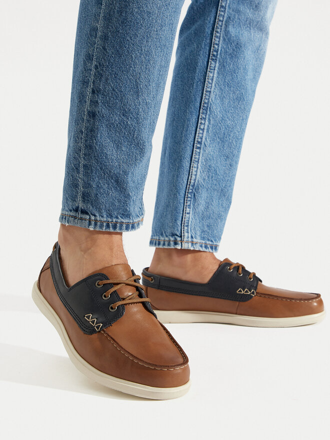 Clarks Polobotky Clarks Bratton Boat 26176097 Hnědá