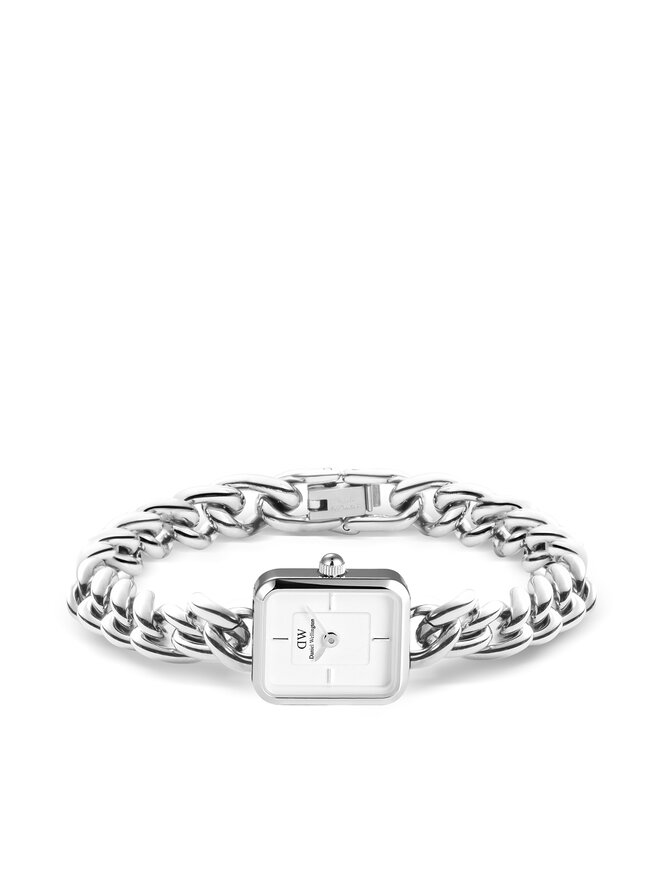 Daniel Wellington Zegarek Daniel Wellington Jolie Chain 15 DW00100834 Srebrny