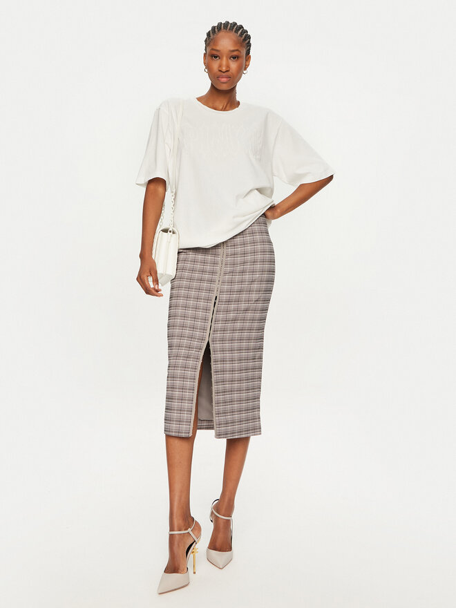 PINKO PINKO Camiseta Scanner 101704 A23W Blanco Relaxed Fit