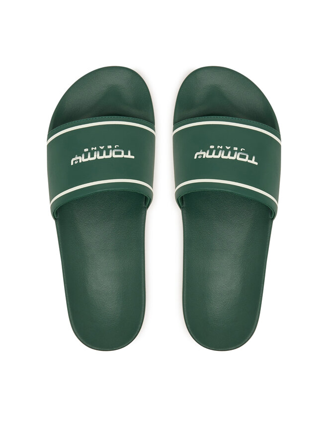 Tommy Jeans Pantoletten Tommy Jeans Tjm Summer Sandal 26.2 EM0EM01723 Grün
