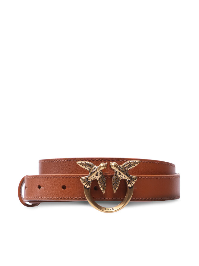 PINKO Dámský pásek Pinko Love Berry H2 Belt PE 23 PLT01 100143 A0F1 Hnědá