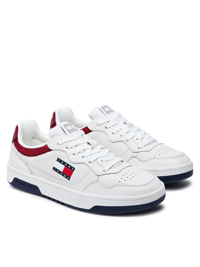 Tommy Jeans Sneakersy Tommy Jeans (New)Tjm Cupsole Leather Ess EM0EM01443 Biały