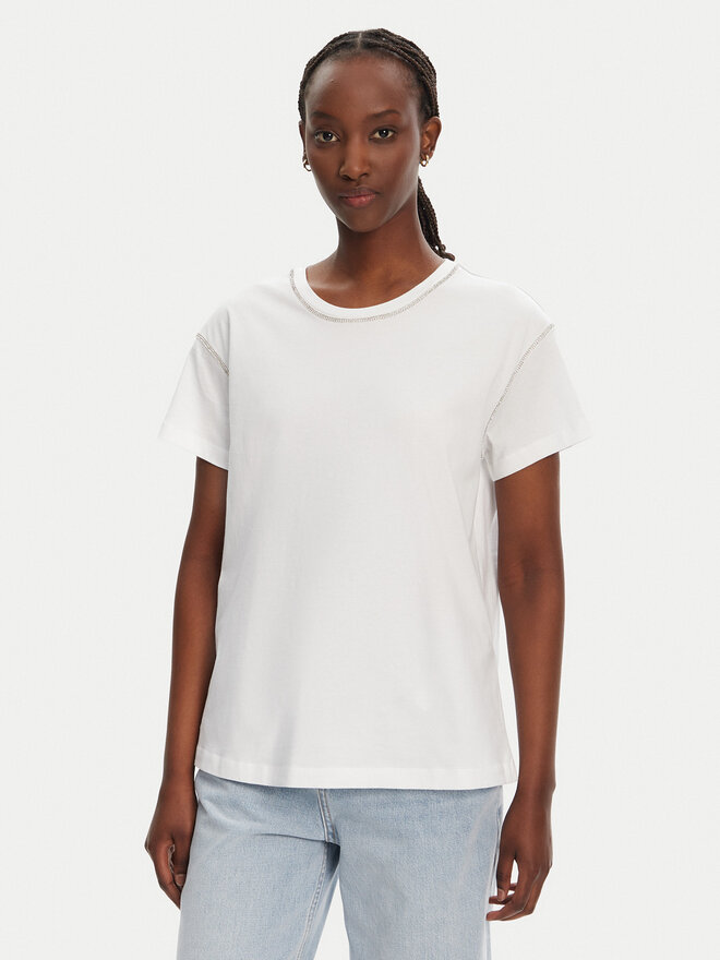 Liu Jo Liu Jo Marškinėliai WA5148 J4893 Balta Regular Fit
