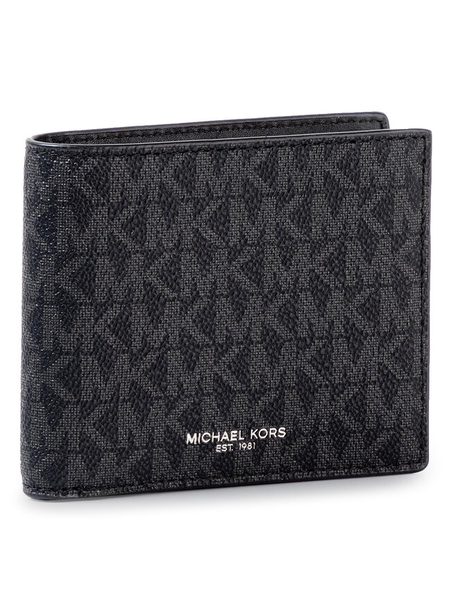Michael Kors Cartera grande para hombre Michael Kors Greyson 39F9LGYF3B Negro