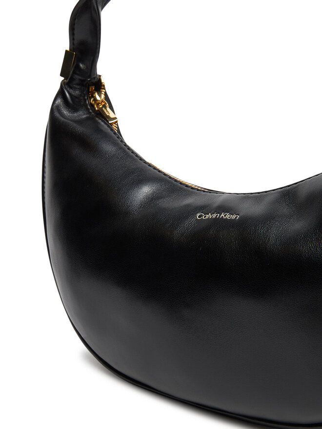 Calvin Klein Handtasche Calvin Klein Pinched Soft Crescent Sm LV04F3010G Schwarz