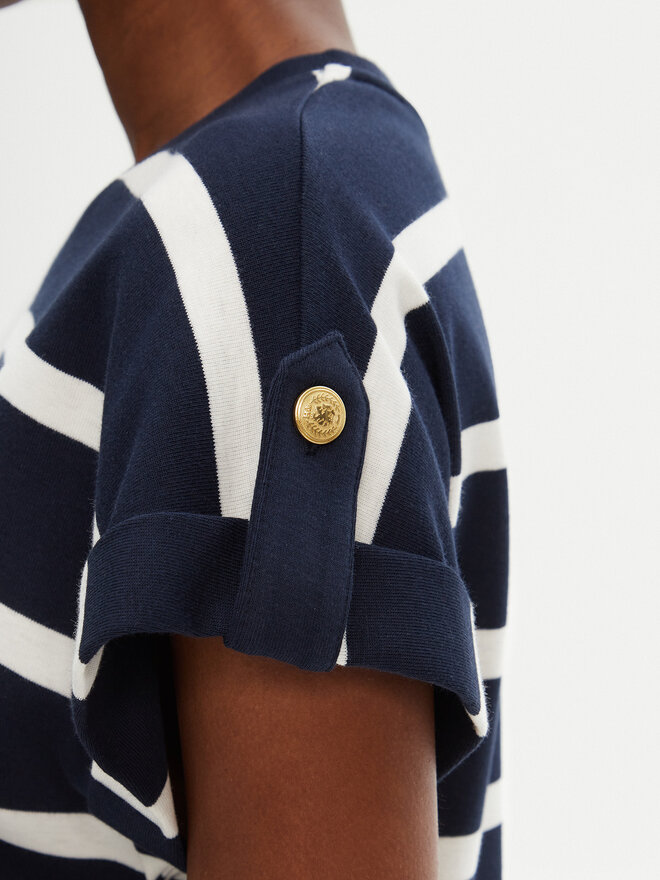 Tommy Hilfiger Tommy Hilfiger Marškinėliai Gold Button WW0WW45628 Tamsiai mėlyna Regular Fit