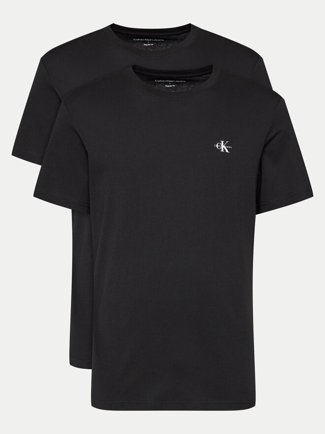 Calvin Klein Jeans Calvin Klein Jeans Σετ 2 T-Shirts J30J320199 Μαύρο Regular Fit