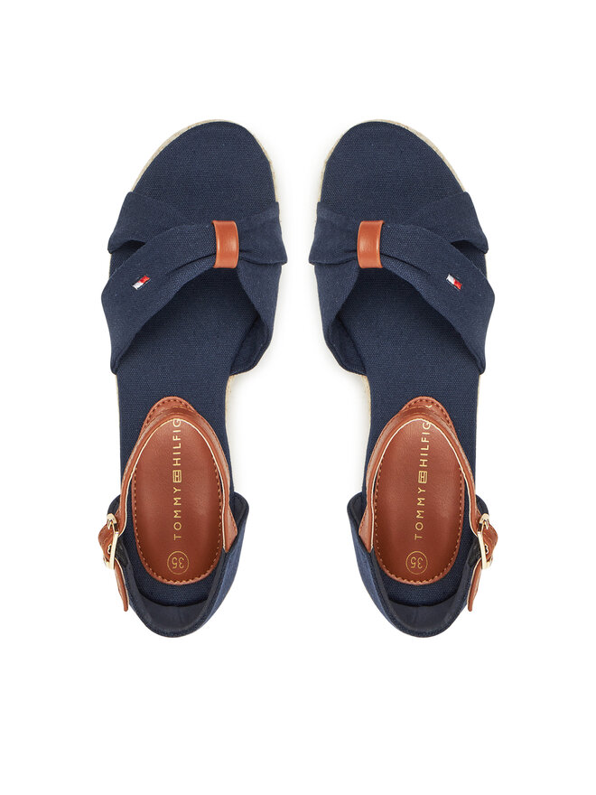 Tommy Hilfiger Espadryle Tommy Hilfiger T3A7-33801-0048 S Granatowy