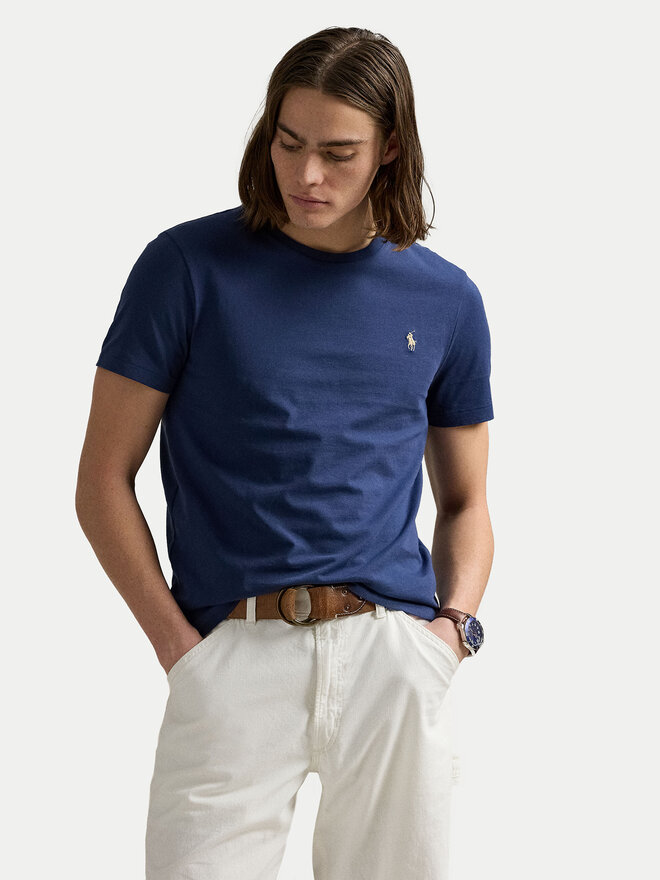Polo Ralph Lauren Polo Ralph Lauren Футболка 710671438426 Cиній Custom Slim Fit