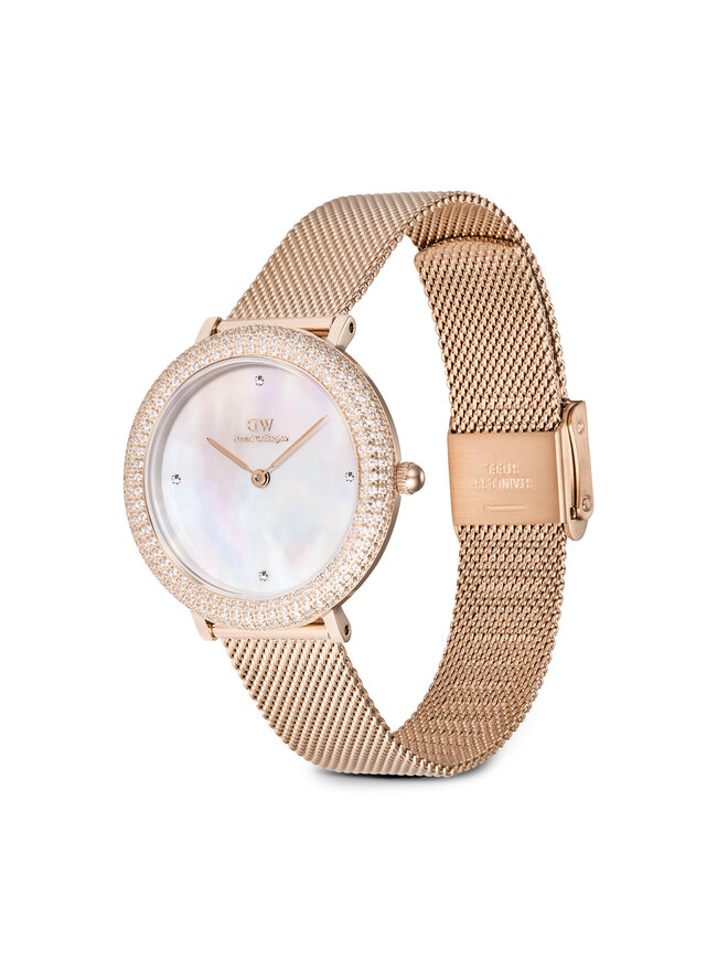 Daniel Wellington Zegarek Daniel Wellington Crystalline Bezel 3 DW00100823 Różowe złoto