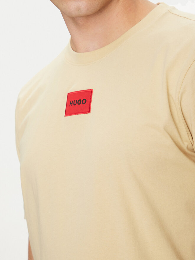 HUGO HUGO Футболка Diragolino212 50447978 Бежевий Regular Fit