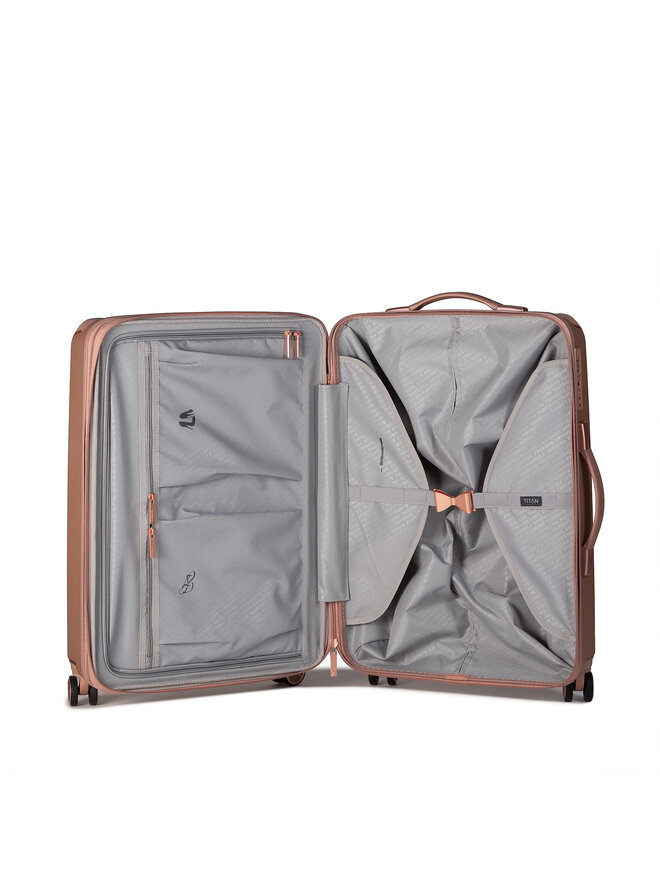 Titan Liels koferis Titan 845404-15 Rozā