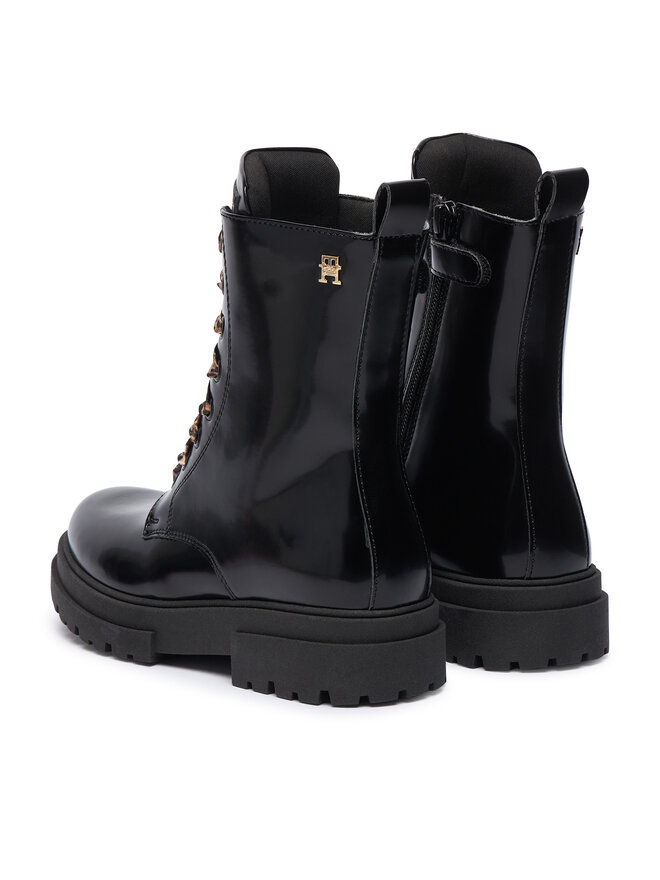 Tommy Hilfiger Schnürschuhe Tommy Hilfiger T4A5-35174-1453999 S Schwarz