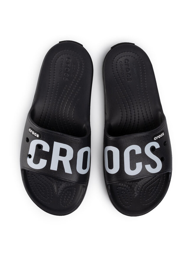 Crocs Şlapi Crocs Crocsband III Printed Side 206003 Negru