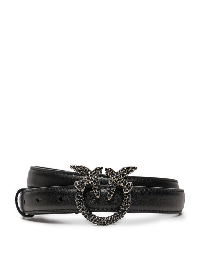 PINKO Damengürtel PINKO Love Berry H2 Belt AI 24-25 PLT01 100143 A2A9 Schwarz