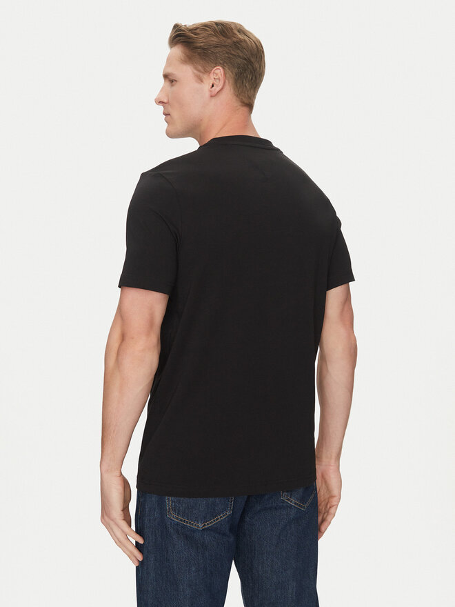 Tommy Hilfiger Tommy Hilfiger Marškinėliai Stack MW0MW38622 Juoda Regular Fit