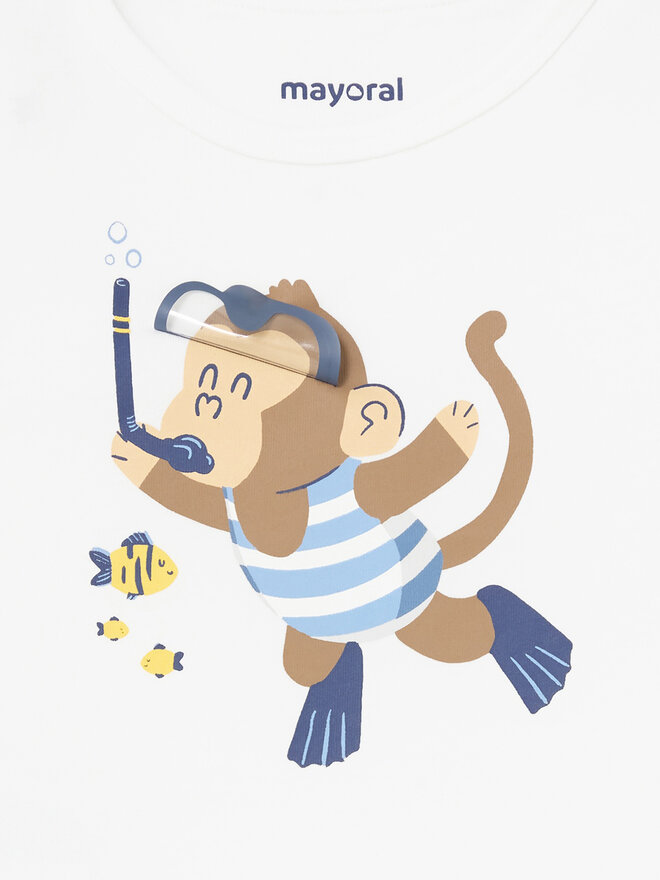 Mayoral Mayoral Топ 1036 Білий Regular Fit