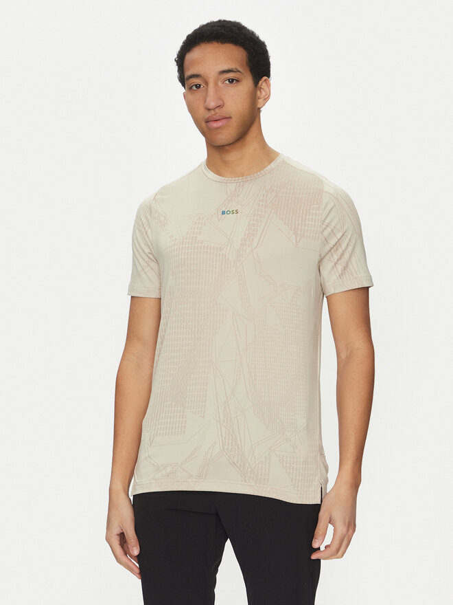 BOSS BOSS Marškinėliai Desert Active 50537755 Smėlio Regular Fit